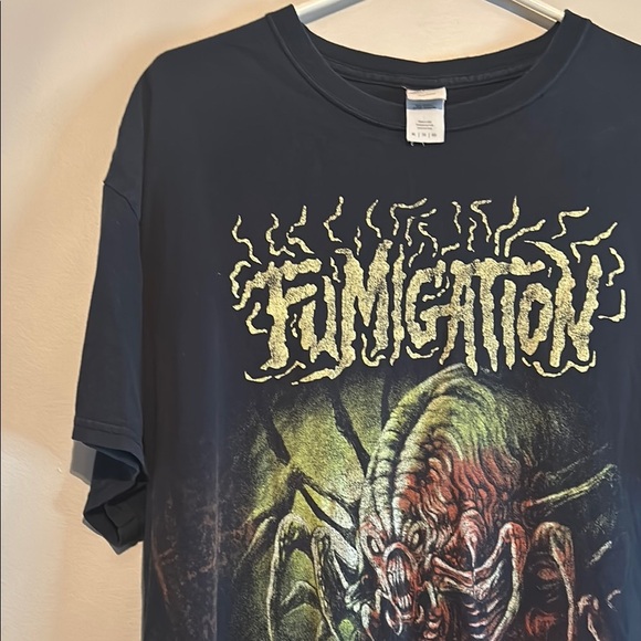 Black Graphic T-Shirt with Monster Design - Picture 5 of 10